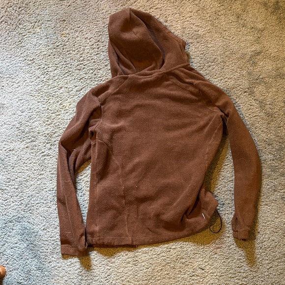 Columbia Chocolate Brown Hooded Fleece Jacket - Picture 3 of 3